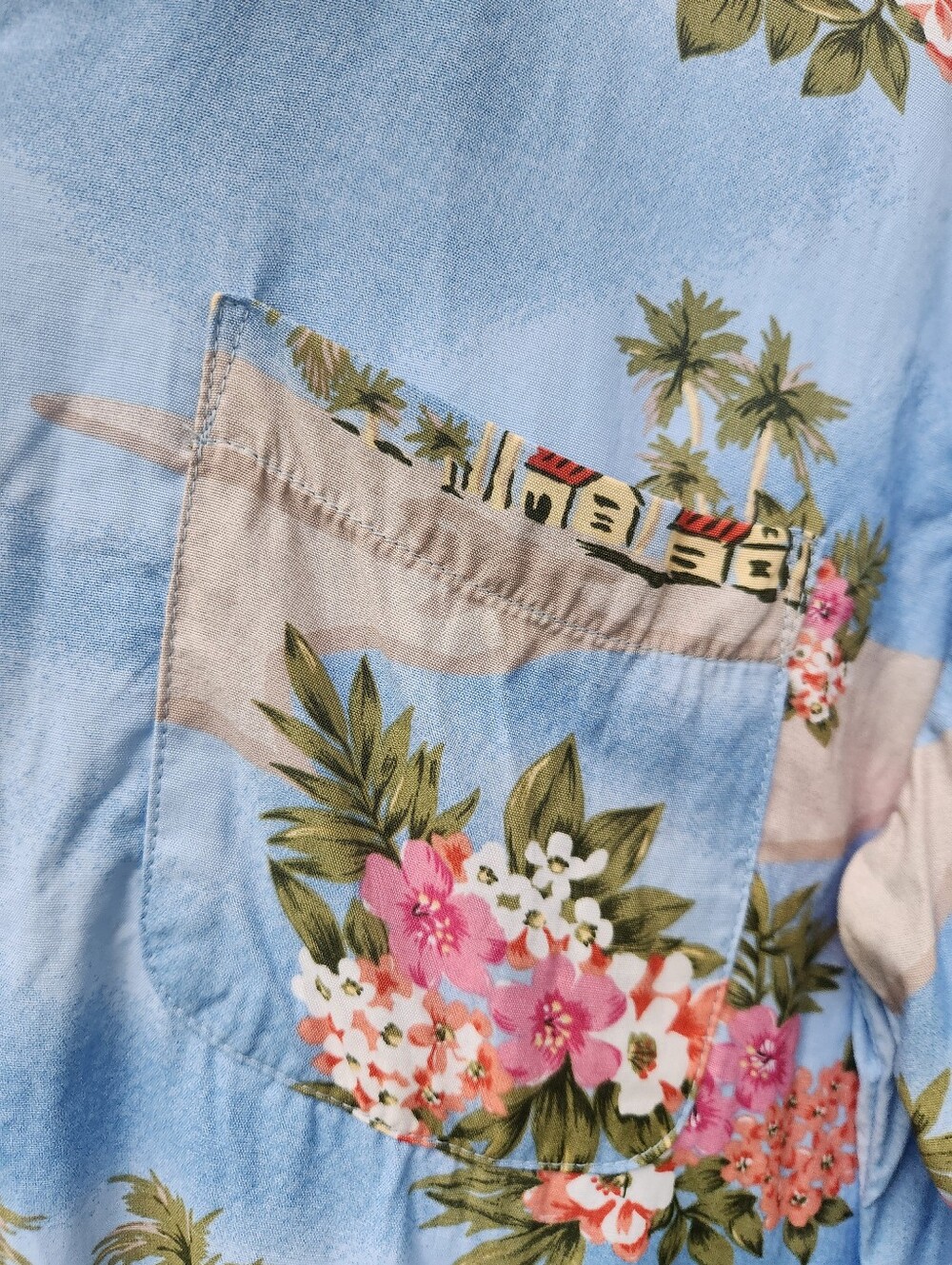 Dress Barn, Women's Summer Vacation, Tropical Hawaiian, Beach Graphic Top Sz XL - Picture 3 of 9